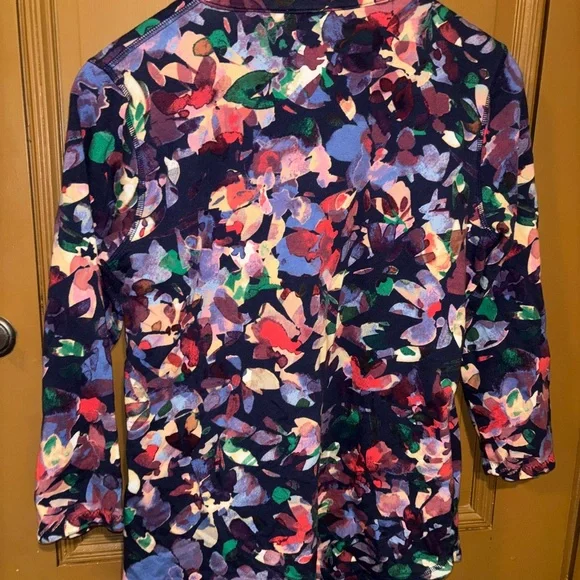 Talbots Multicolor Floral Top - Picture 2 of 4